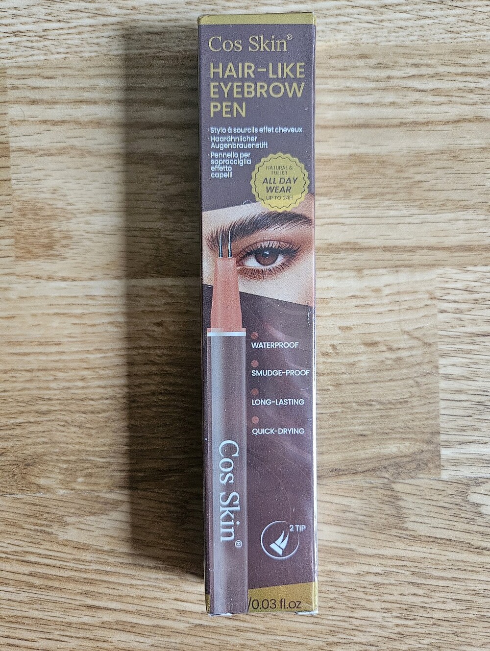 NWT Cos Skin Hair-Like Eyebrow Pen 01 Black